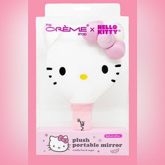 The Crème Shop x Hello Kitty Plush Portable Mirror - New - Picture 1 of 4